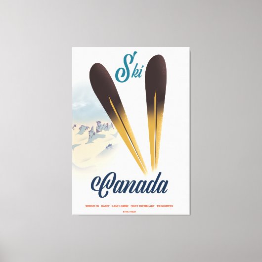 Ski Kanada Leinwanddruck (Vorderseite)