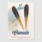 Ski Kanada Magnetkarte (Vorderseite)