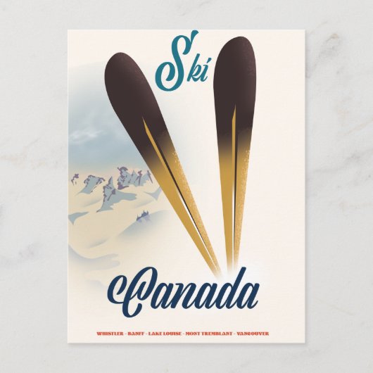Ski Kanada Postkarte (Vorderseite)
