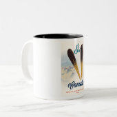 Ski Kanada Zweifarbige Tasse (Vorderseite Links)