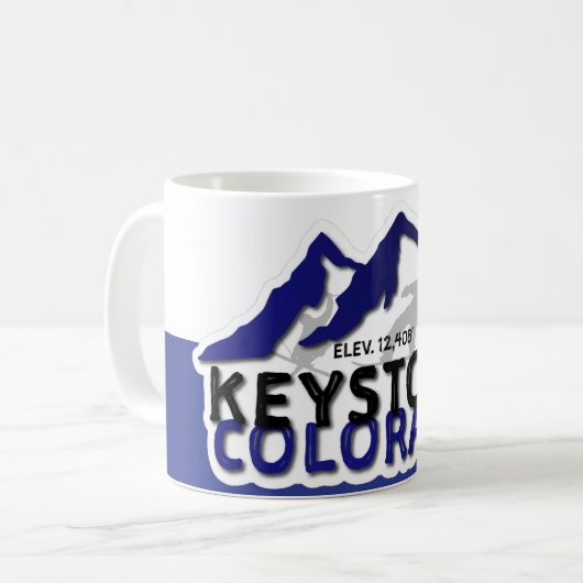 Ski Keystone CO Mug Kaffeetasse (Vorderseite Links)