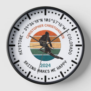 Ski Keystone, Colorado - Mann Skifahrer, schwarzer Uhr