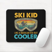 Ski Kid Like A Regular Kid But Cooler Skiing Lover Mousepad (Mit Mouse)