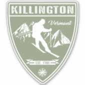 Ski Killington Vermont Aufkleber (Vorderseite)