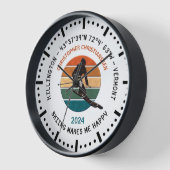 Ski Killington, Vermont - Man Skier, Schwarzer Tex Uhr (Winkel)