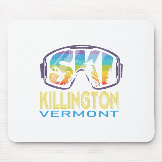 Ski Killington Vermont Skiurlaub Mousepad (Vorne)