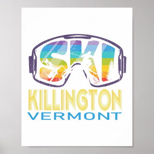 Ski Killington Vermont Skiurlaub Poster (Vorne)