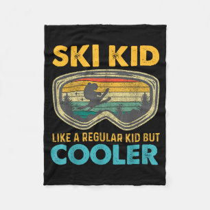 Ski-Kind wie ein normales Kind, aber cooler Skifah Fleecedecke