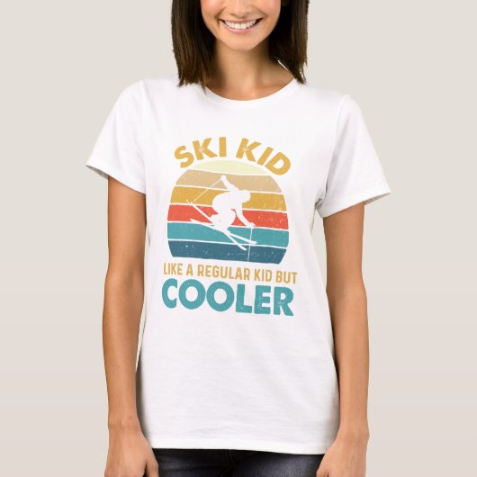 Ski Kind wie ein normales Kind aber Cooler - Skilo T-Shirt (Vorderseite)