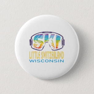 Ski Kleine Schweiz Wisconsin Skiurlaub Button