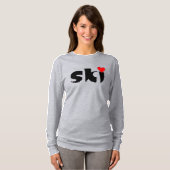 Ski-Kleines Herz T-Shirt (Vorne ganz)