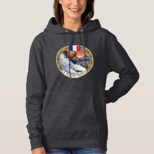 Ski La Plagne, Frankreich, Skifahrerin Hoodie