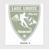 Ski Lake Louise Alberta Aufkleber (Blatt)
