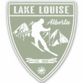 Ski Lake Louise Alberta Aufkleber (Vorderseite)