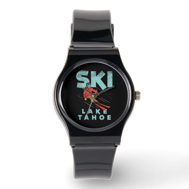 Ski Lake Tahoe Armbanduhr (Vorderseite)