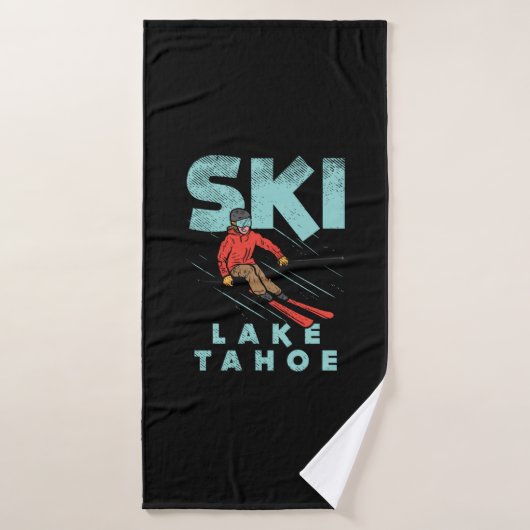 Ski Lake Tahoe Badehandtuch (Badehandtuch)
