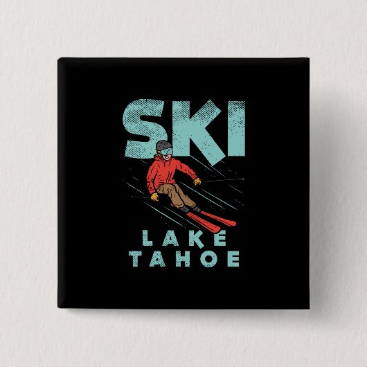 Ski Lake Tahoe Button (Vorderseite)