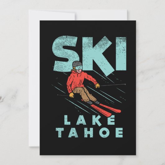 Ski Lake Tahoe Einladung (Vorderseite)