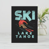Ski Lake Tahoe Einladung (Stehend Vorderseite)