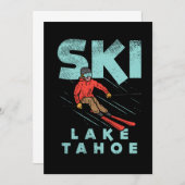 Ski Lake Tahoe Einladung (Vorne/Hinten)