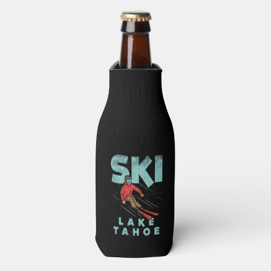 Ski Lake Tahoe Flaschenkühler (Flaschenvorderseite)