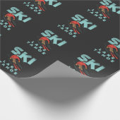 Ski Lake Tahoe Geschenkpapier (Ecke)