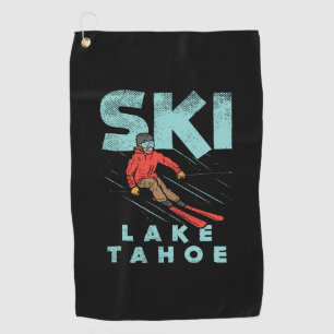 Ski Lake Tahoe Golfhandtuch