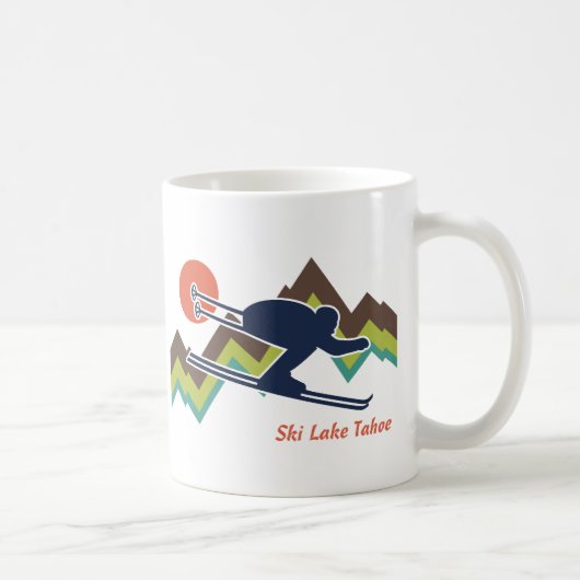 Ski Lake Tahoe Kaffeetasse (Rechts)