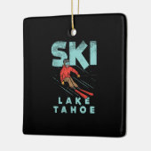 Ski Lake Tahoe Keramikornament (Links)
