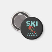 Ski Lake Tahoe Magnet (Vorderseite/Rückseite)