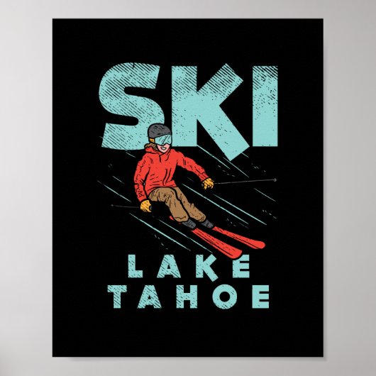 Ski Lake Tahoe Poster (Vorne)