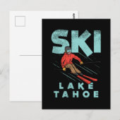 Ski Lake Tahoe Postkarte (Vorne/Hinten)