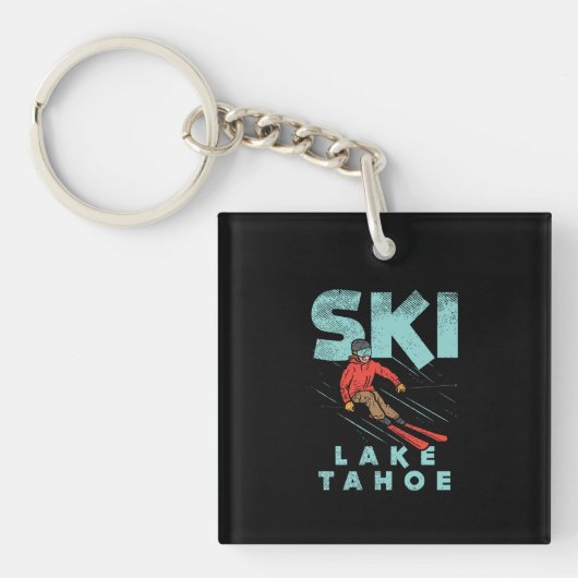 Ski Lake Tahoe Schlüsselanhänger (Vorderseite)