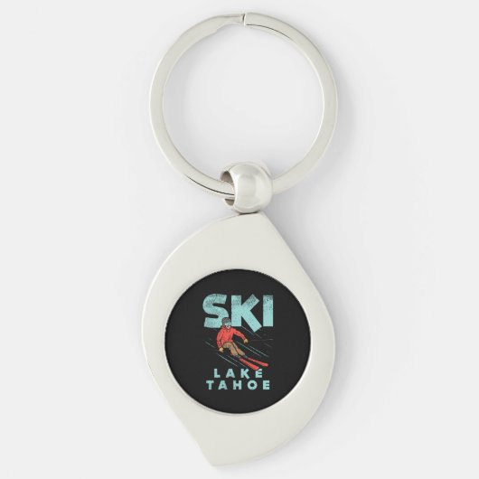 Ski Lake Tahoe Schlüsselanhänger (Vorderseite)