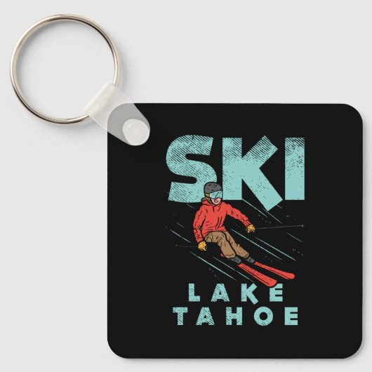Ski Lake Tahoe Schlüsselanhänger (Vorderseite)