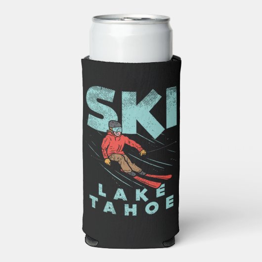 Ski Lake Tahoe Selters Dosenkühler (Seltzer Vorderseite)