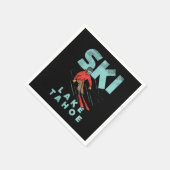 Ski Lake Tahoe Serviette (Ecke)