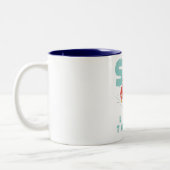 Ski Lake Tahoe Zweifarbige Tasse (Links)