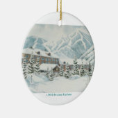 SKI-LAND-VERZIERUNG KERAMIKORNAMENT (Rechts)