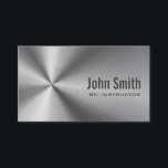 Ski-Lehrer-berufliches Metall modern Visitenkarte<br><div class="desc">Ski-Lehrer-berufliches Metallmoderne Geschäfts-Karte.</div>