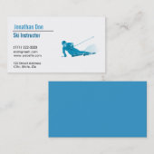 Ski-Lehrer-Visitenkarte Visitenkarte (Vorne/Hinten)