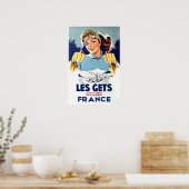 Ski Les Gets Frankreich Poster (Küche)