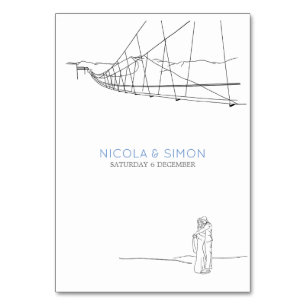 Ski-Liebhaber in der Liebe Luftseilbahn Berggipfel Tischnummer