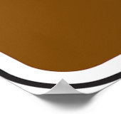 Ski Lift Symbol Rustic Winter Sports Icon Poster (Ecke)