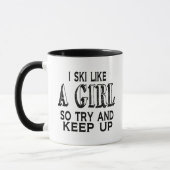 Ski LIke a Girl Tasse (Links)