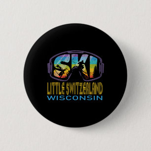 Ski Little Switzerland Wisconsin Skiurlaub Button
