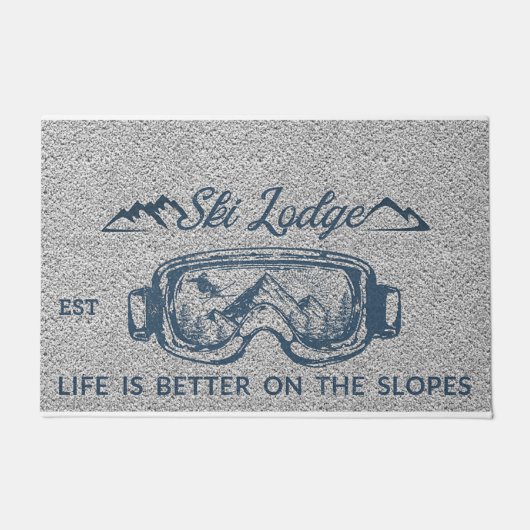 Ski Lodge, Life Is Better On The Slopes Fußmatte (Vorderseite)