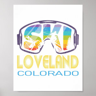 Ski Loveland Colorado Skiurlaub Poster