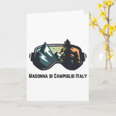 Ski Madonna di Campiglio Italien Wandern Ristorant Karte (Gelbe Blume)