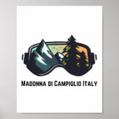 Ski Madonna di Campiglio Italien Wandern Ristorant Poster (Vorne)